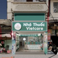 Phương án thiết kế nội thất nhà thuốc Vietcare chỉ 35m2